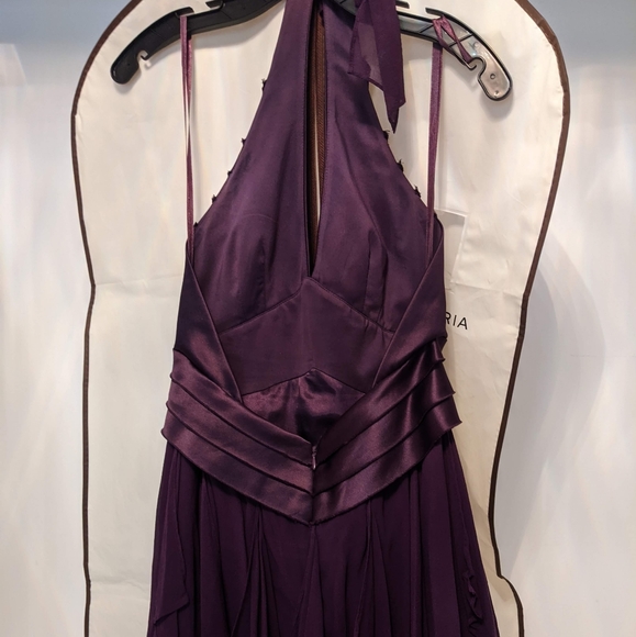 BCBGMAXAZRIA Purple Halter Dress - Picture 2 of 4